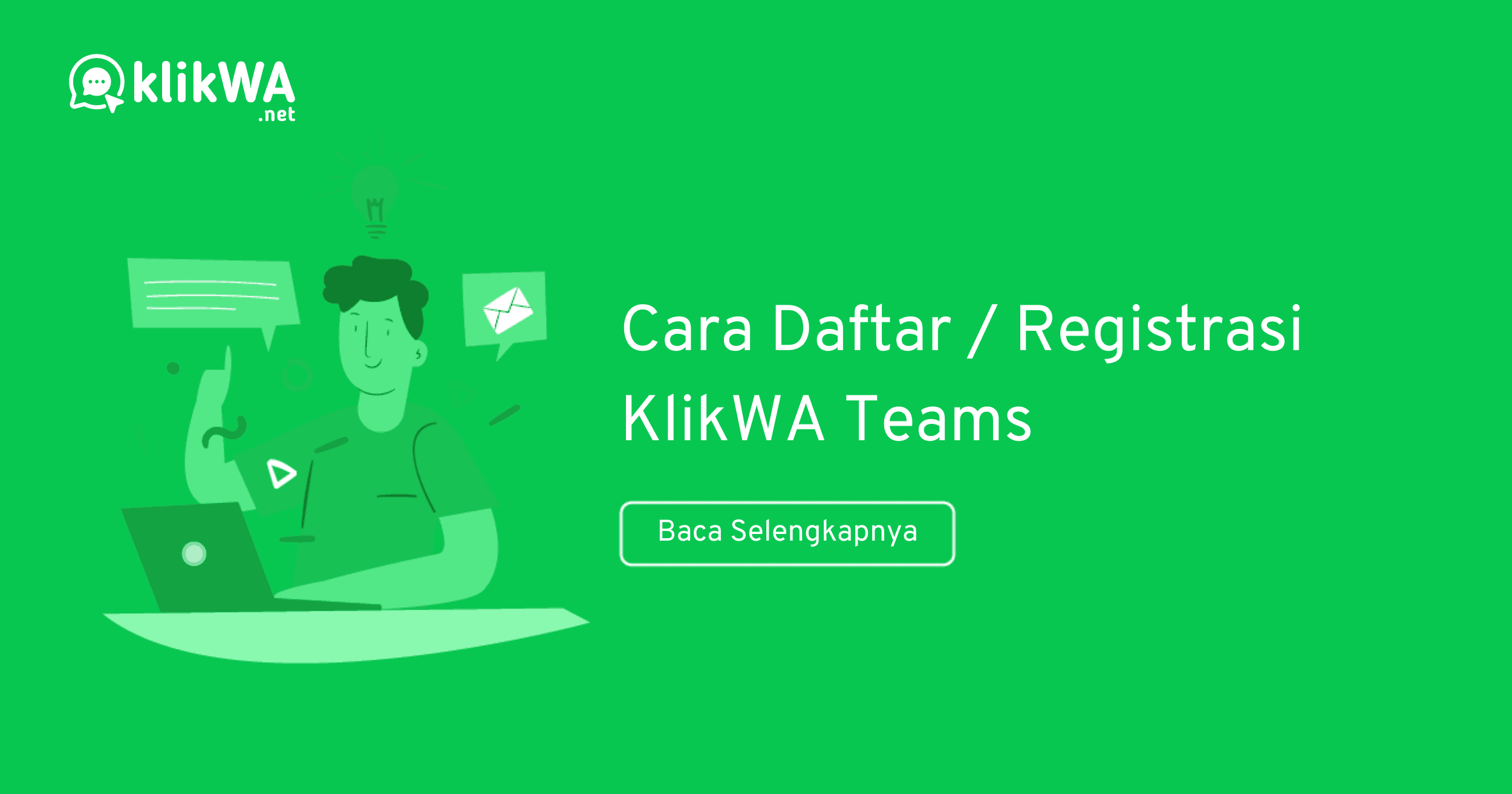 Cara Daftar / Registrasi KlikWA Teams - KlikWA