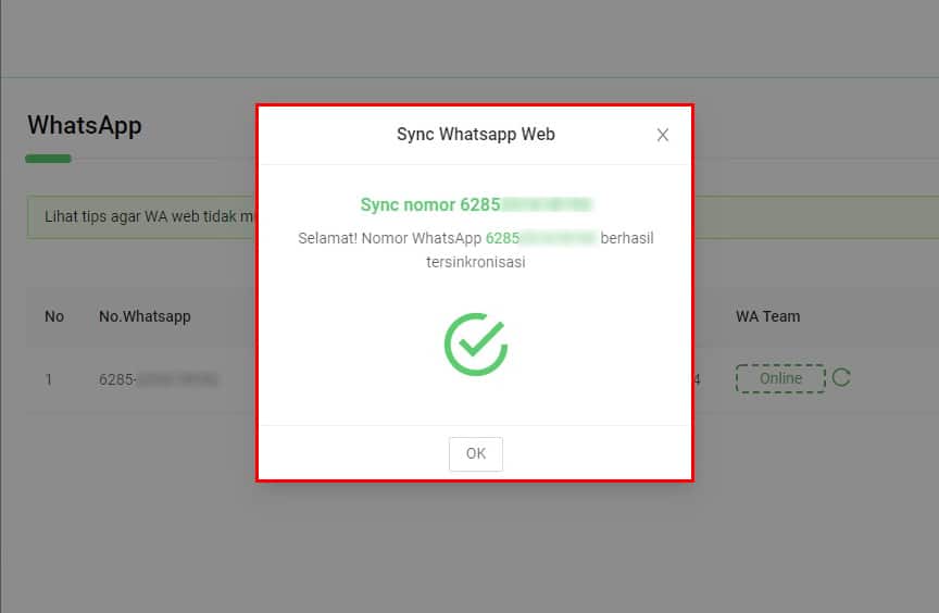 WhatsApp Web LogOut / Keluar Saat Nomor WA Terhubung KlikWA Teams